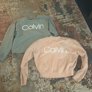 Lot of Two Calvin Klein Crewnecks